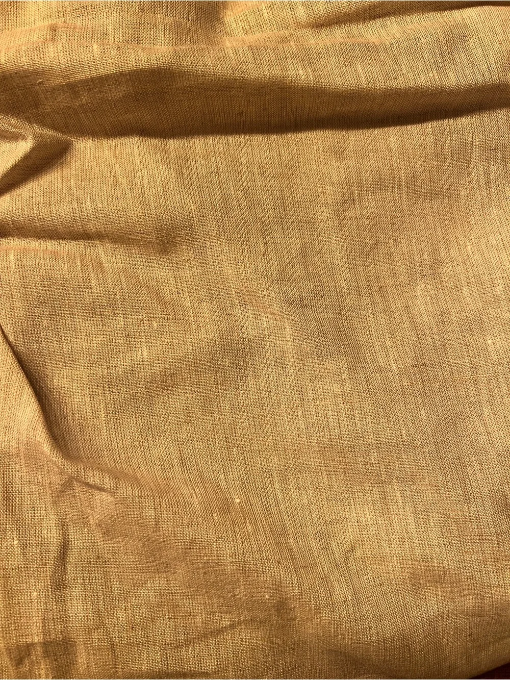 Quince European Linen True Blackout Curtain Panel in Flax